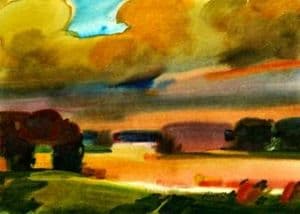 A. Lukštas. Peizažas. 1989